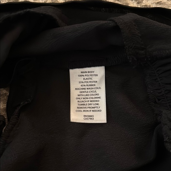 Open Edits Black Ruffle Crop - Picture 8 of 8